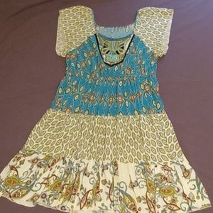 Unity Bohemian short sleeve dress - L